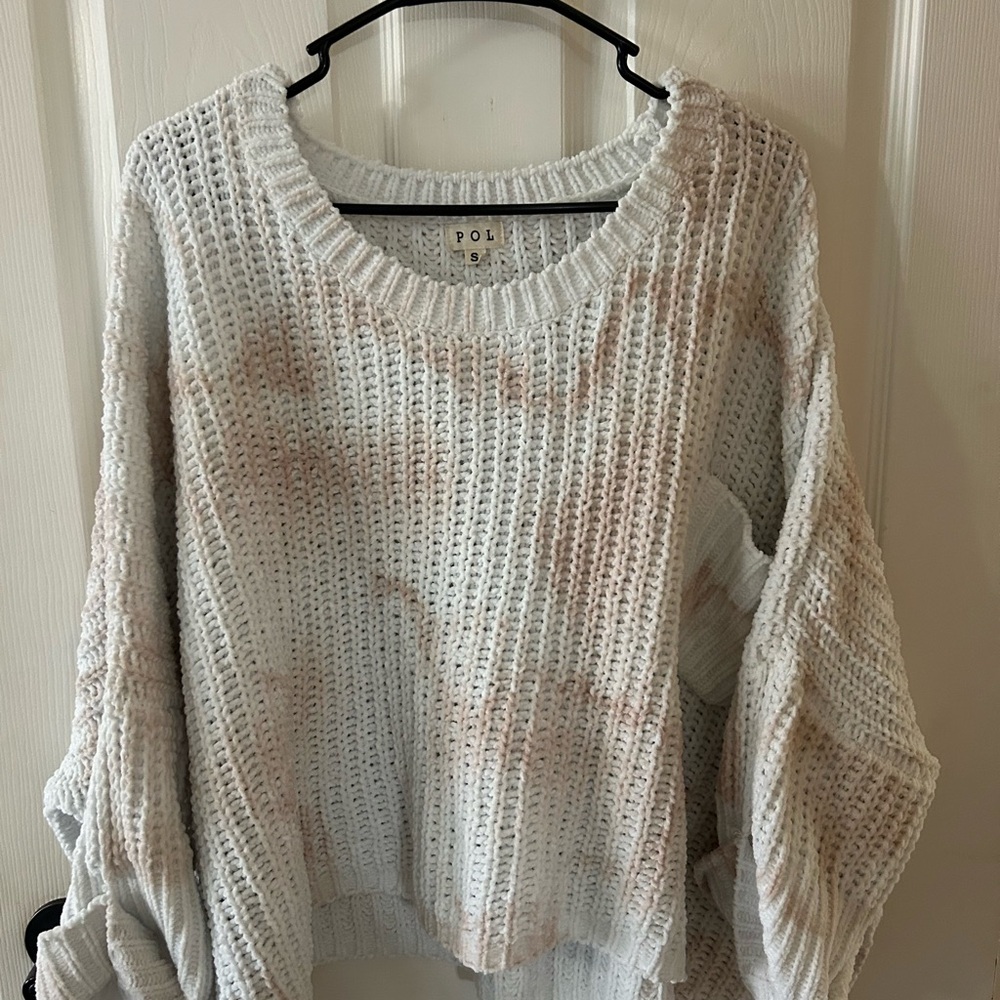 POL Off-the-Shoulder Sweater Set - Olive and Cream - Picture 2 of 4